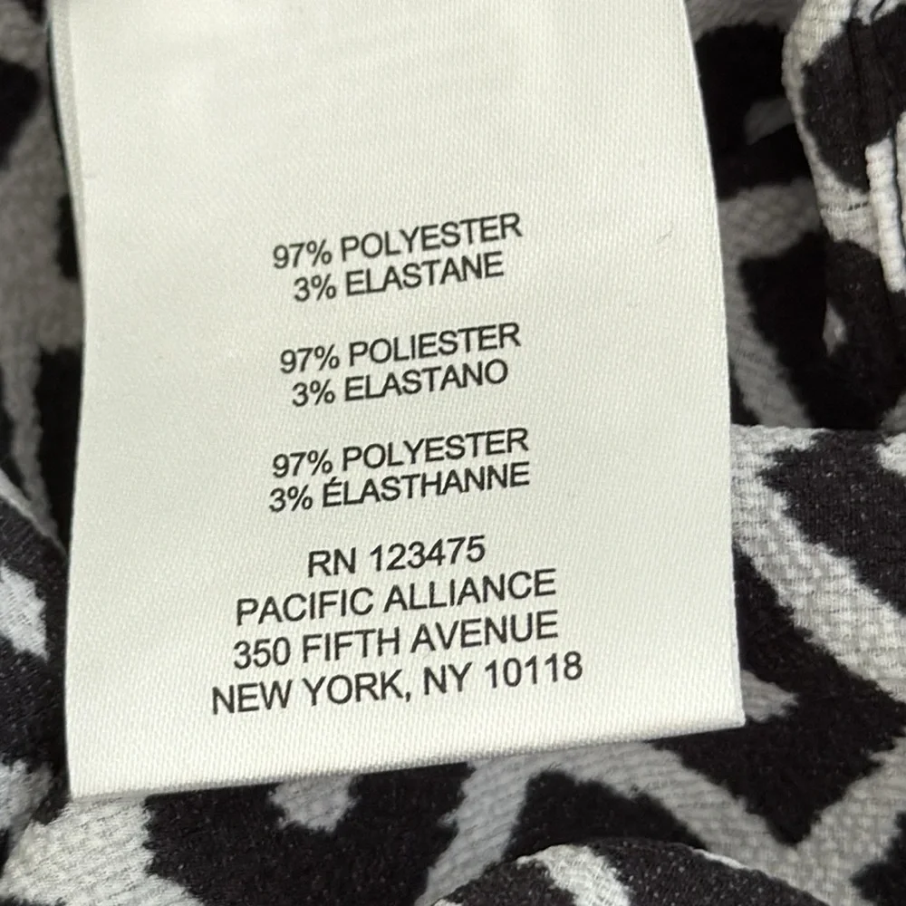 NWT Jones New York Black and White Geometric Tunic Top Size XL - Picture 7 of 8